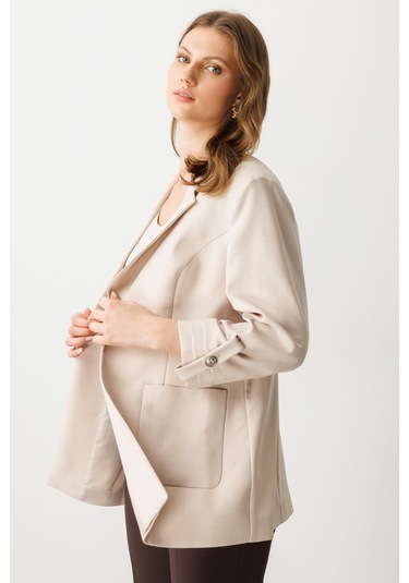 Kadın Ceket Ekol 25yekl04530 Taş