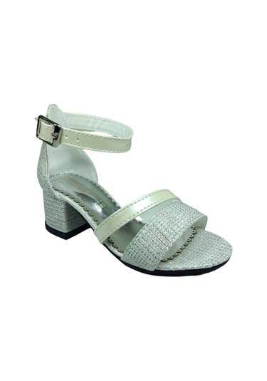 Ortopedikal 1506 (Plm) Kız Çocuk Abiye Simli Topuklu Ayakkabı (538184969) Platin