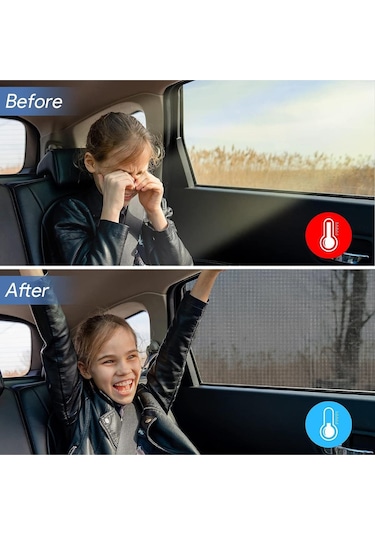 Araç Yan Cam Güneşlik Anne Bebek Emzirme Çocuk Koruyucu Oto Sinek
