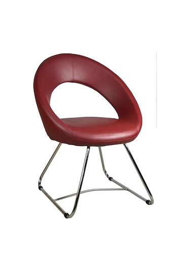 Mobilyakeyfi Bürocci Miranda Misafir Koltuğu-Bordo-2222N0102