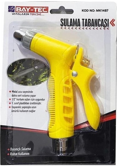 Bay-Tec MK1487 Çiçek Bahçe Sulama Tabancası Plastik Kaplama 1/2"