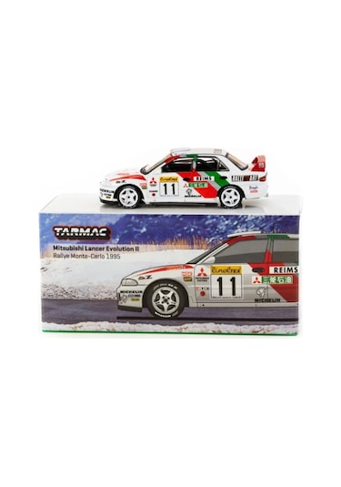 Tarmac Works 1/64 Mitsubishi Lancer Evolution Iı Rallye Monte-carlo 1995 11 Çok Renkli