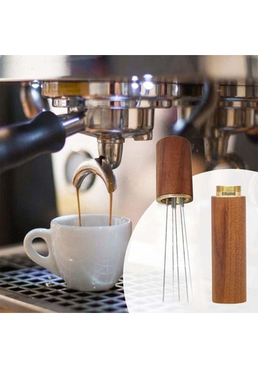 Çelik İğneler İğne Kahve Tamper Tamper Dağıtıcı El Karıştırıcı Dengeleyici Espresso Tozu Karıştırıcı Diğer