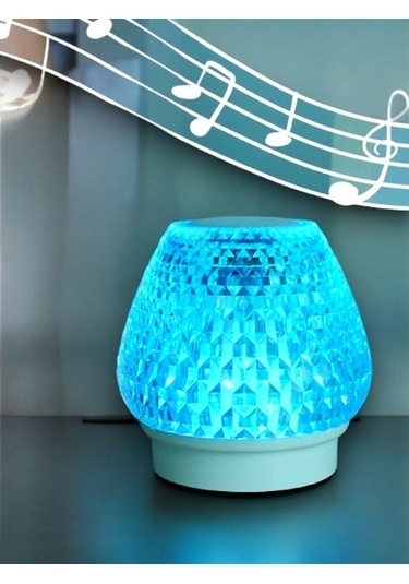 Müzik Severler İçin G5 Kristal Masa Lambası 7 Renk Hoparlör