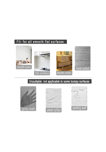 Qingmipy Mermer Desenli Su Geçirmez Yapışkan Duvar Kağıdı - Mutfak, Banyo Ve Oturma Odası İçin 5 Metre Diğer