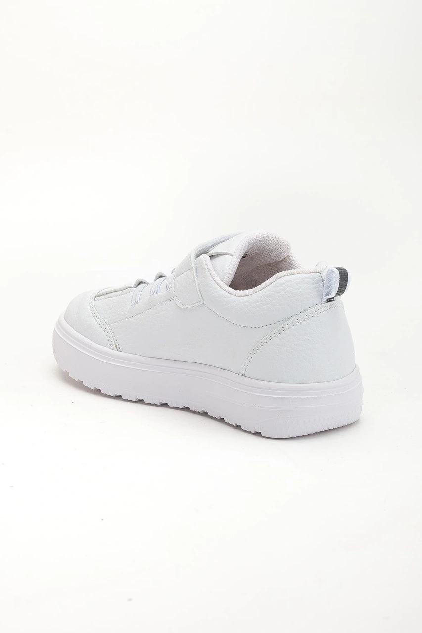 Şirinbebe Şiringenç Erkek Çocuk Spor Ayakkabı Ortopedik Beyaz Cırtlı Elastik Bağcıklı-4199 Beyaz