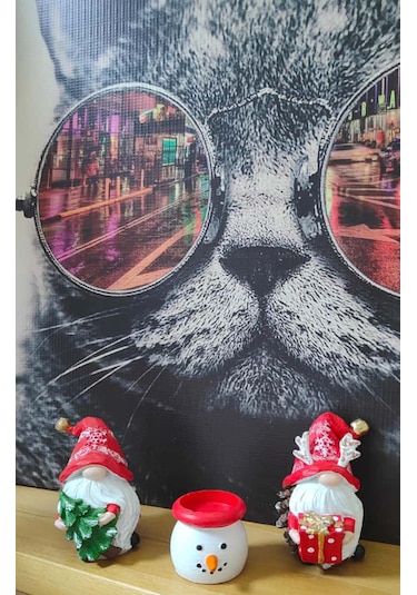 Yılbaşı Şans Cüceleri 3 Lü Set Mumluk Yılbaşı Hediyesi, Dekor Cüce 12 7cm Boyutunda 3 Lü Set