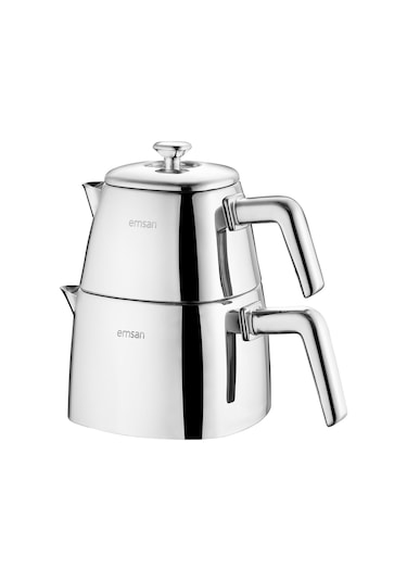 Emsan Tea Time Çaydanlık Takımı 1.00-2.00 Lt Gümüş