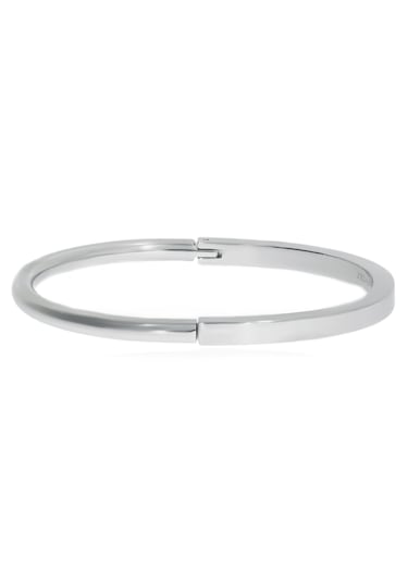 Kadın Modern Çelik Bilezik Gümüş
