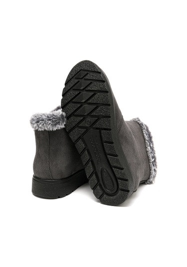 Antracıte Bot Kadın 45 U30 Ux Fly Flot Cloth Woman Boot Anthracite Antrasit