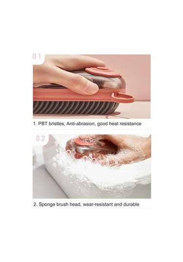 Ranyeek Ev Kullanıma Multifonksiyonel Sabunlu Yıkama Fırçası - Yumuşak Tüylerle Tencere Ve Tahta Temizliği