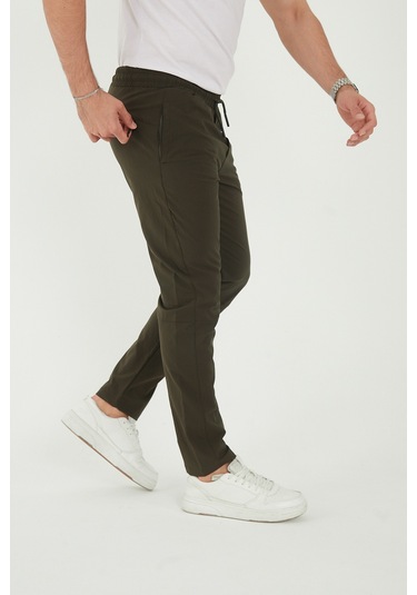 Camp Scoutland Camp546 Outdoor Tactical Su İticili Çok Cepli Likralı Erkek Yürüyüş Pantolonu Haki