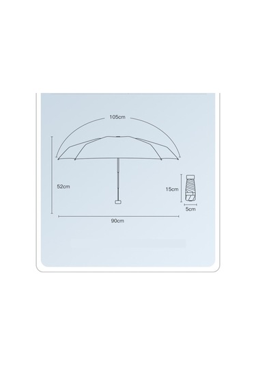 Yystore Kadın Altı Kemikli Ultra Hafif Mini Güneş Şemsiyesi Degrade Renk Xycz8656 Mor