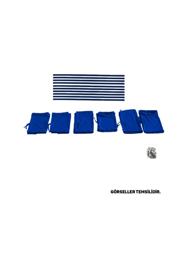 Pandami Citroen Berlingo 2.nesil 2008-2018 Uyumlu Mavi Raylı Oto Perde Takımı