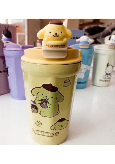 Çocuklara Özel İsim Yazılı Yalıtımlı Termos Bardak Sarı