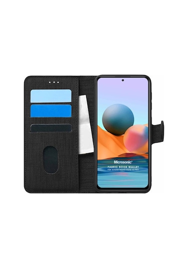 Microsonic Xiaomi Redmi Note 10 Pro Kilif Wallet Siyah 498084882