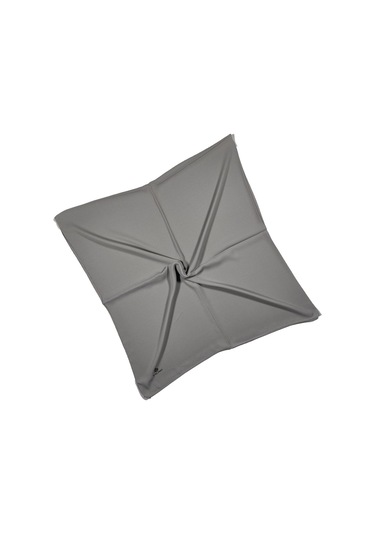 Mısırlı Eşarpları Queen Krep Düz Renk Eşarp 140x140 Cm Gri