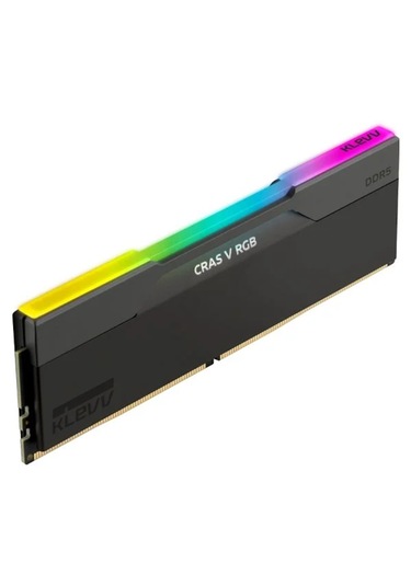 Klevv KD5AGUA80-64A320G Cras V RGB 32 GB (2x16GB) 6400MHz CL32 INTEL XMP 3.0 – AMD EXPO DDR5 Heatsink Obsidian Black Ram