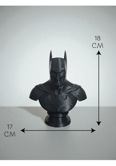 Batman Büst 18x17 Cm Siyah Dekoratif Koleksiyonluk