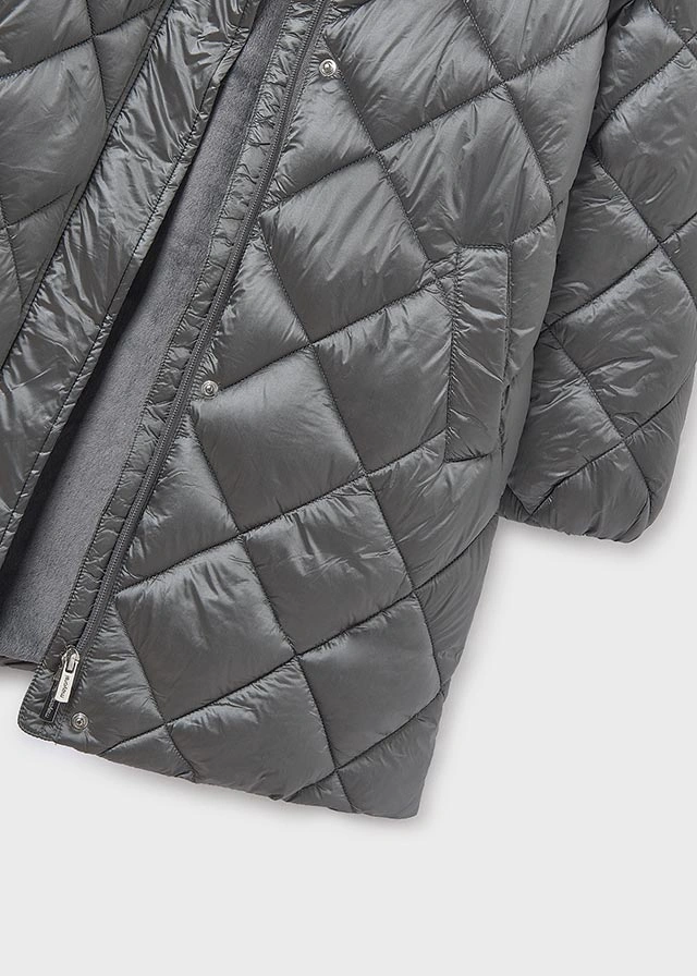 Mayoral 7432-50 Kız Çocuk Gri Mont Gri