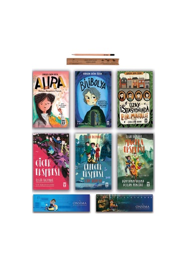 İlk Genç Timaş Uzay İstasyonunda Bir Mahalle - Aura - Bilibolya - Çiçek Gelecek Macera Ekspresi Set 6 Kitap