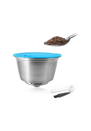 Pazly Doldurulabilir Paslanmaz Çelik Kahve Kapsülleri Gümüş Renk Gümüş