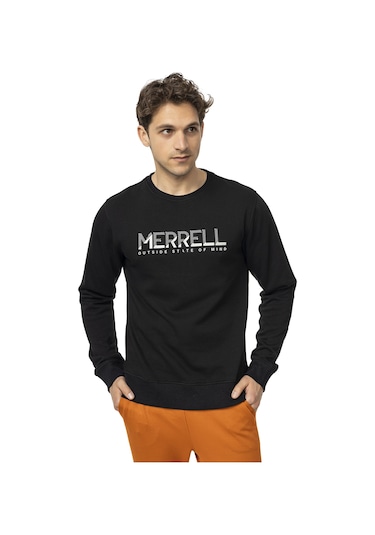 Merrell Merrell Erkek Günlük Giyim Sweatshirt Smith Siyah Siyah