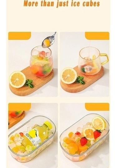 Didadodo Yumuşak Sarı Küp Kılıf Ve Tepsi, Kaşık Yok, Kapak Yok, Bpa'sız, Buzlu Sarı Sarı Sarı