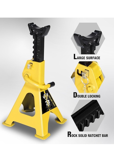 Stilmax Çift Kilitli Ve Geniş Tabanlı Araba Kriko Sehbası 3ton