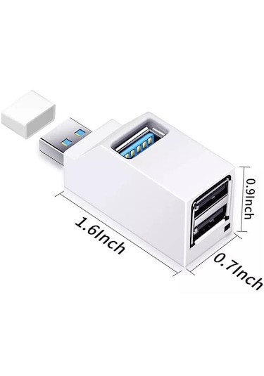 Usb 3.0 Çoklayıcı Çoğaltıcı Hub 3 Port 2.0 3.0 Switch Uyumlu