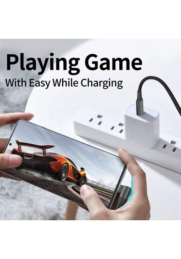 Cbtx 90 Derece Type-c To Type-c PD 60 W Usb 2.0 Hızlı Şarj Veri Kablosu 3 M