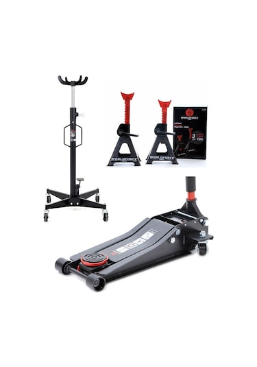 Worldforce 3 Ton Kriko. 500kg Şanzıman Kriko. 3 Ton Sehpa Seti