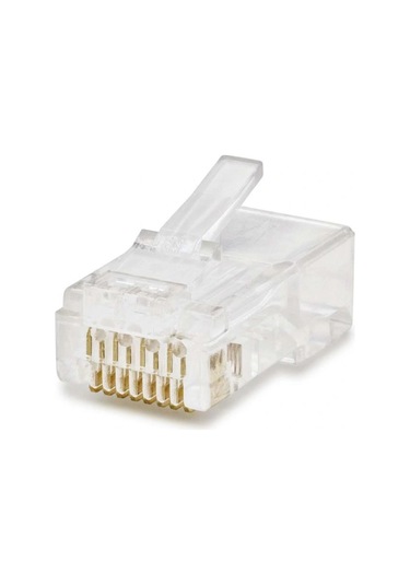 Cat6 Konnektör Rj45 100lü Paket Şeffaf Hdx5043 599599