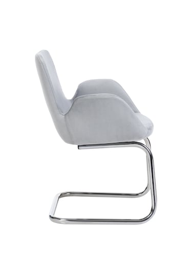 Markaelz Krom Metal Ayaklı Bekleme Koltuğu Pescado Gri