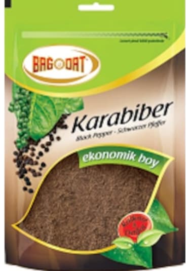 Bağdat Ekonomik Boy Kilitli Poşet Endüstriyel Toz Karabiber 1 KG