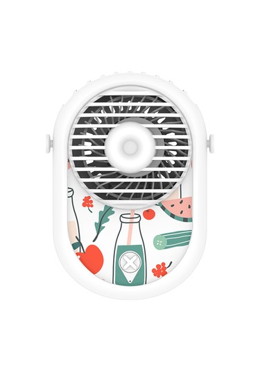 Xiyyadms Boyun Bağlı Mini Fan M01 Beyaz - 1500mah Pil, 8 Saat Süre, Usb Şarj, Hafif Abs Malzeme Siyah