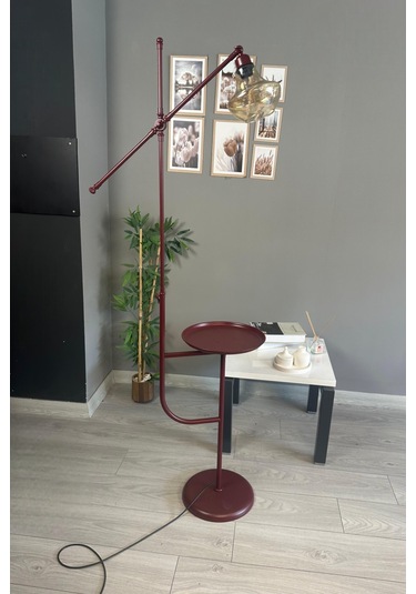 Melk Vişne Çürüğü Gövde Bal Rengi Cam Lambader Tepsili Makas Gövde Modern Oturma Odası Natural