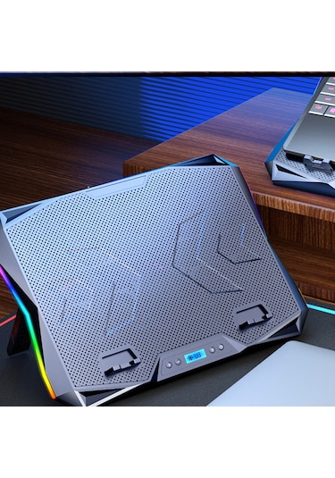 10 Fanlı Rgb Işıklı Gaming Bilgisayar Labtop Soğutucu 7 Kademeli