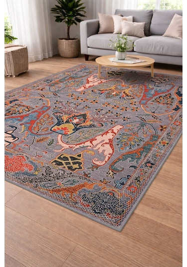 Modern Sisal Serisi Dijital Baskı Sisal Dokuma Halı Slh048 Renkli