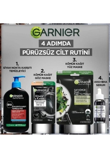 Garnier Göz Şişkinliklerine Karşı Kömür Ve Kafein Göz Maskesi X PKT.GARNIER.014