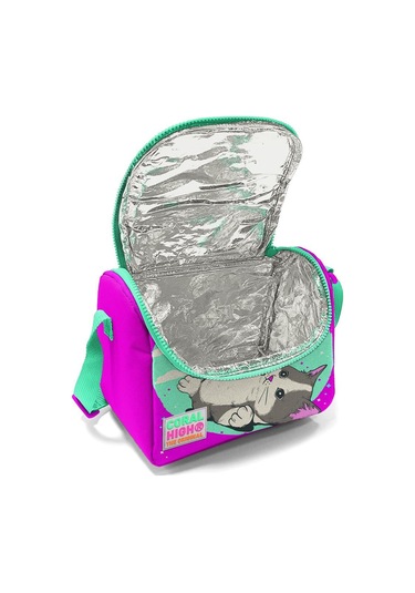 Coral High Kids Su Yeşili Pembe Kedi Desenli Thermo Beslenme Çantası 11707