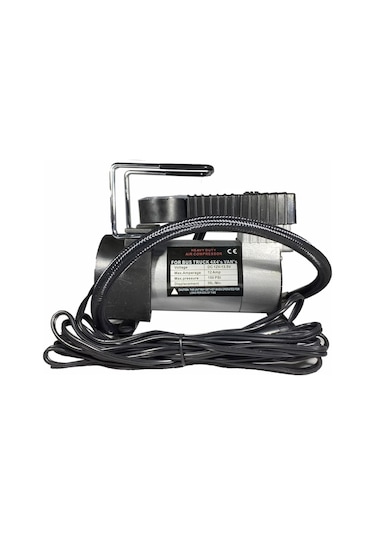 Niken Araç Oto Hava Kompresörü Metal Gövdeli Gri 12v