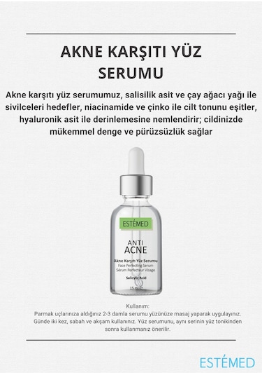 Akne Karşıtı Yüz Serumu & Antı-acne Face Perfectıng Serum 15ml