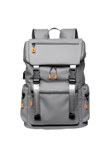 Novahub Erkekler İş Eğlence Pratik Büyük Kapasiteli Seyahat Sırt Çantası Gri Gri