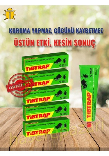 Tibtrap Zehirsiz Ultra Güçlü Fare Yapışkanı 5'l