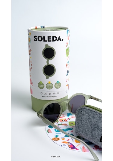 Soleda 3-6 Yaş Çocuk Güneş Gözlüğü - Olive Green