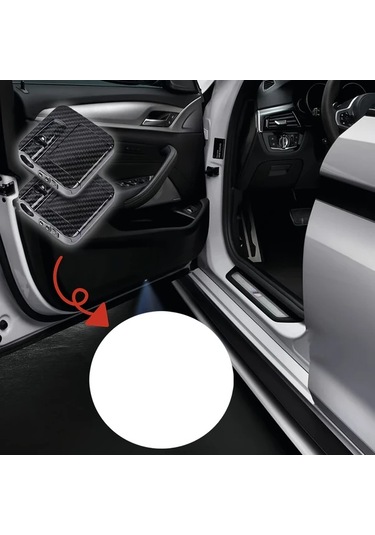 Motion003 Özel Tasarim Karbon Fiber 2 Adet Led Hos Geldiniz Isiklari Araba Suv Kapı Aydınlatma Cift Dugun Yildonumu