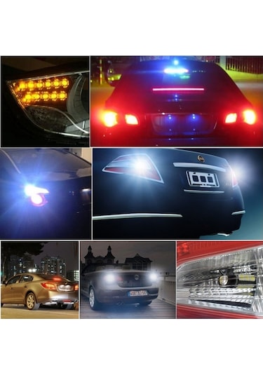 Sones 2 Adet 1157 9w 450lm Beyaz Işık 45 Led 4014 Smd Araç Fren Lambası Direksiyon Ampulü, Dc 12v
