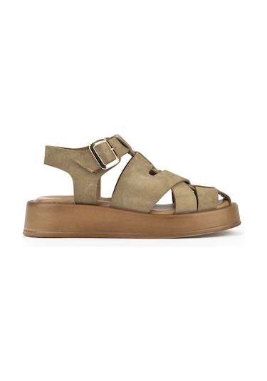 Ziya, Hakiki Deri Kadın Sandalet 1511033z25013 Bej 1511033z25013 340 Bej