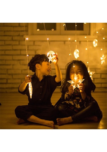 YILBAŞI SAÇAK LED AYYILDIZ GÜNIŞIĞI 3 METRE